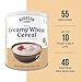 Creamy Wheat Cereal Can Emergency Food Supply, 55 Servings, 10 Year Shelf Life - Instant Breakfast Food and Healthy Snack