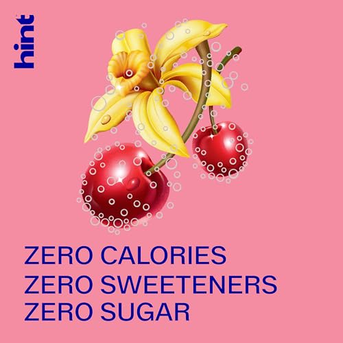 Image of Hint Sparkling Water with Electrolytes Added for Taste, Zero Sugar, Zero Calories, and Zero Sweeteners, 12 Fl Oz (Pack of 12) (12 Fl Oz (Pack Of 12), Cherry Vanilla)