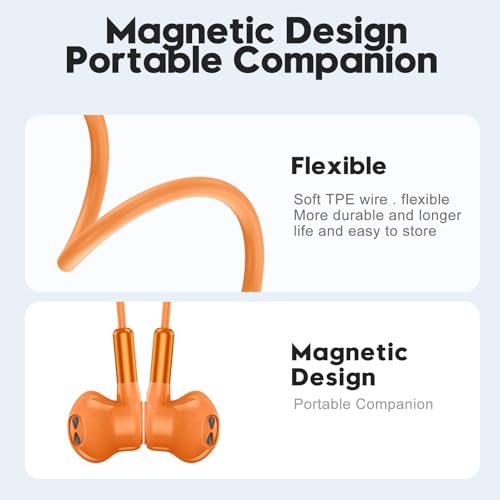 Image of USB C Headphone for Samsung S25 FE S24 A16 A17 Wired Earbuds Magnetic in-Ear Type C Earphone with Microphone Volume Control Bass Stereo Noise Canceling for iPhone 17 Pro Max Air 16 16e 15 Pixel 10 9a