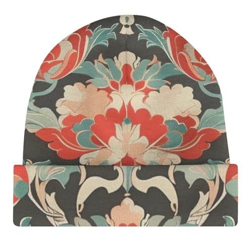 Vintage Ottoman PatternChildren's Polyester Knitted Hat, Easy to Travel4