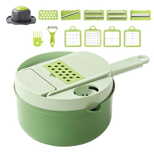 Picadora De Verduras,16 En 1 Dicer Y Rallador Alimentos,Picadora Para Repollo - Para Tomates Ensaladas Patatas Verduras Cebollas Frutas Quesos En Casa En Restaurante En Apartamento