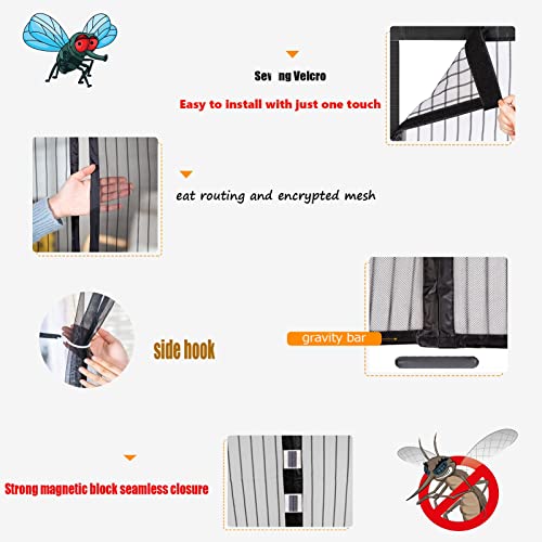 Zanzariera Magnetica 130 x 230 cm Installazione