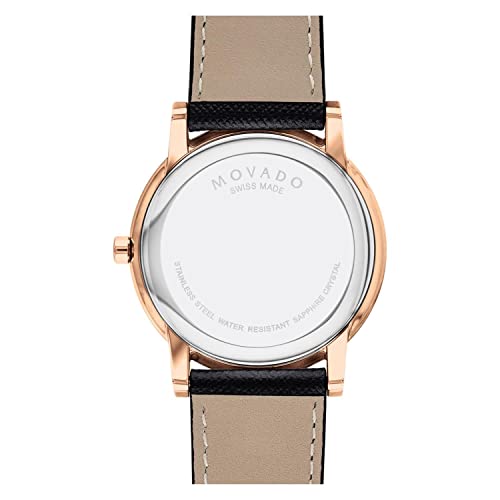 Image of Movado Museum Classic Analog Blue Dial Men's Watch-607266