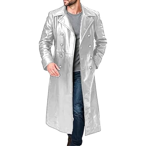 Chaqueta clásica vintage tipo trench coat para hombre