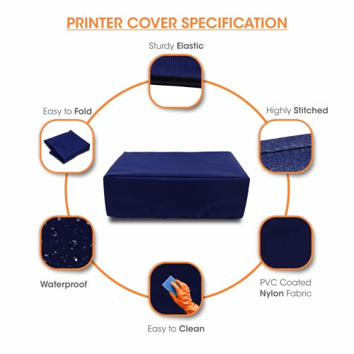Image of Alifiya Dust Proof Washable Printer Cover for HP Ink Tank 316 AiO Printer - Blue