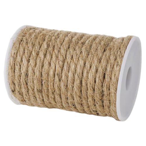 WEKAMOS Cordel Trenzado SOGA Cordel De Yute para Manualidades Cordel para Hornear Hilo para Manualidades Cuerda Artesanal Hilo para Jardineria Cuerda De Hilo Cuerdas Khaki Cuerda De