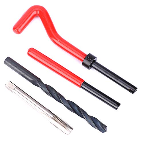 Kit de Reparo de Rosca, Kit de Torneira Rethreading de Aço Inoxidável M8x1.25 Com Acessórios Integra