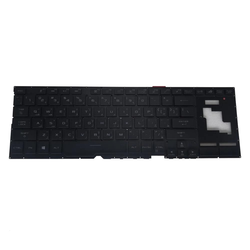 Części do laptopa GX701 Arabskie klawiatury do ROG dla Zephyrus S GX701GX GX701GW GX701L klawiatura do laptopa do gier 0KNR0 661EAR00