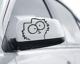 2 Stück; Größe ca. 8 cm 2 x Simons Cat Katze Aufkleber Aufkleber 8 cm Garfield Ken Block Energie Claw Auto Tuning Styling
