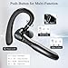 Sisism Bluetooth Headset, Wireless Bluetooth Earpiece with 400mAh Charging Case 50 Hours Talking Time Built-in Microphone for iOS Android Cell Phone, V5.3 Hand-Free Headphones for Trucker, Office