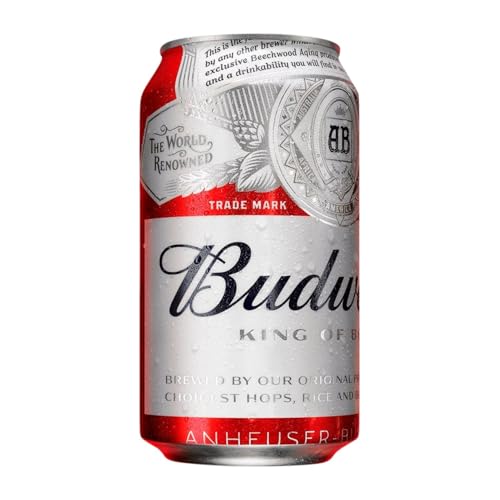 Cerveza Caja de 24 unidades Budweiser Lata 33 cl