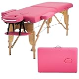 BestMassage Massage Bed Portable Massage Table 24 inch Wide Lash Bed Height Adjustable 2 Folding Spa Table with Non-Woven Bag for Spa Footmassage Facial CareSpa Tattoo