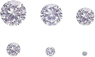 Clear Cubic Zirconia Stone Loose CZ Stones Faceted Cabochons Rhinestone Pointed Back Diamante Gems for Nail Art Earring Bracelet Pendants