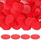Finition soignée : sans bavures, ces jetons colorés sont amusants et originaux, pour plus de plaisir. jetons de jeu, format idéal pour les fêtes
