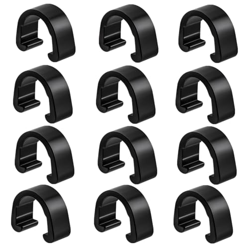 Tsuchbis 12 Pcs Bicycle Cable Clamps C-Clips Aluminum Alloy Housing Hose Guide Brake Derailleur Shifter for MTB Bike Road Bicycle