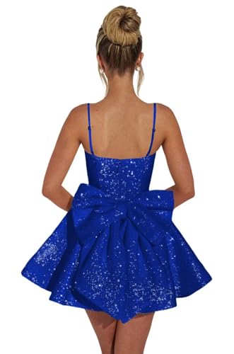YMSHA Women's Square Neck Sequin Homecoming Dresses for Teens A Line Short Prom Party Dress YMS408
