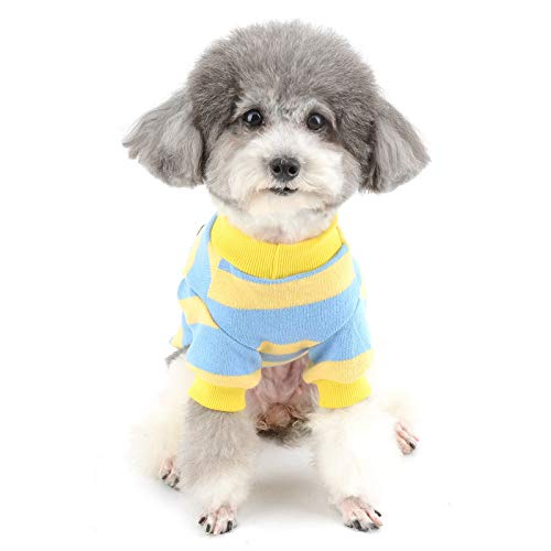 Zunea Suéter de cachorro pequeno casaco inverno quente suéter de malha roupas de cachorro algodão ma