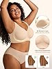 KeepMyself Women Supportive Wireless Bra Push Up Full Coverage Seamless Bra Comfortable No Underwire Everyday Bra with Padded Nude X