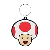 Super Mario 'Toad' Character Rubber Keyring Key Fob