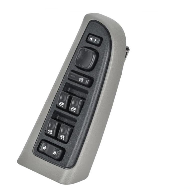 GELUOXI Driver Side Door Lock Power Window Switch & Gray Bezel Cover Replacement for Chevy Silverado Suburban GMC Yukon Sierra Cadillac Escalade 2003-2008 15883323 15195303 15202853