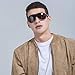 PANNER Oversized Retro Aviator Sunglasses for Men Al-Mg Metal Frame Ultra Light(Brown Frame/Brown Lens)