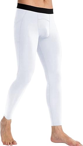 Miniatura 8 de SPVISE Pantalones de compresión para hombre, leggings de entrenamiento, mallas para correr, pantalones deportivos de capa base para baloncesto,