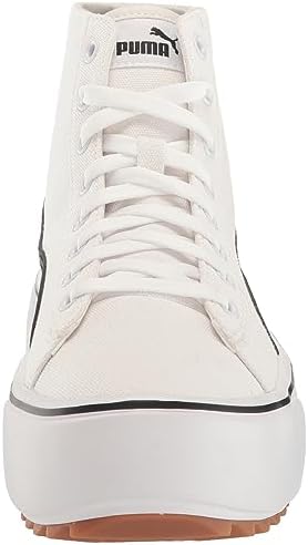 PUMA Women's KAIA 2.0 MID Sneaker, Puma White-Puma Black-Puma Team Gold, 5.5 | Image 1