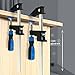 FASTORS Bar Clamps for Woodworking 36 Inch,4 Pack Wood Clamps Adjustable and Release Quickly,Woodworking Clamps Throat Depth 2.5 Inch,Serrated Steel Rail,Bar Clamps Force 600 Lbs