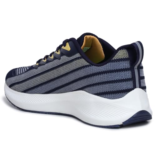 Image of ATHCO mens Mark Running Shoes for Man Comfortable Men's Sports Shoes with Memory Foam Cushioned Insole Sports Shoes for Men Running Walking Lightweight Gym Shoe for Men Comfortable Stylish & Casual Walking Shoe for Man Anti Slip Gym Footwear