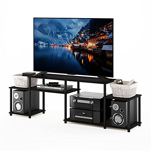 Image of Furinno Turn-N-Tube Handel Stand for TV up to 55 Inch, Espresso