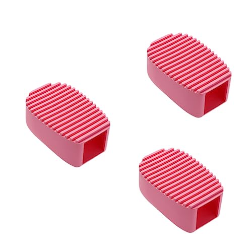 PartyKindom 3pcs Candy Silicone Washboard Creative Mini Handheld Laundry Washboard Multipurpose Scrubbing Brush for Clothes Washing