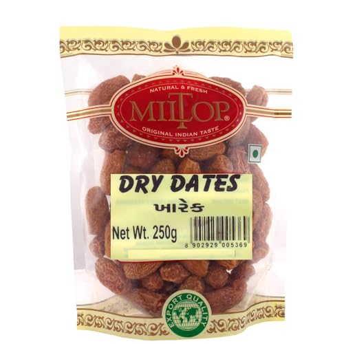 Image of Miltop Dry Dates /Peela Sukha Khajoor Kharek 250g