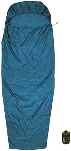 Browint Silk Sleeping Bag Liner, Silk Sleep Sack, Extra Wide 87"x43" & 87“x34”, Lightweight Travel Sheet for Hotels, Envelop Style 73“x34”, Hooded Mummy 87“x34”, More Colors, Reinforced Gussets