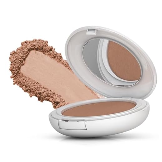 MANTECORP - Protetor Solar Facial em Pó Compacto Episol FPS 50 - Protege a Pele e Retoca a Maquiagem, Reduz Brilho por Até 6h - Tom 4 Médio Escuro - 10g