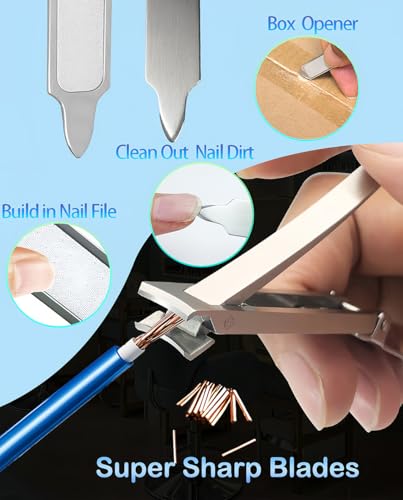 HEYCROWN Ultra Thin Nail Clippers - Travel Foldable Fingernail Clipper Image 2