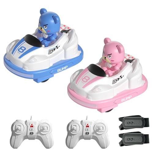 Dodoore Remote Control Bumper Cars for Teens, RC Battle Ejecting Bumper Car Set, Gesture Sensing RC Stunt Car with Spray, Lights & Music, Birthday Xmas Gifts