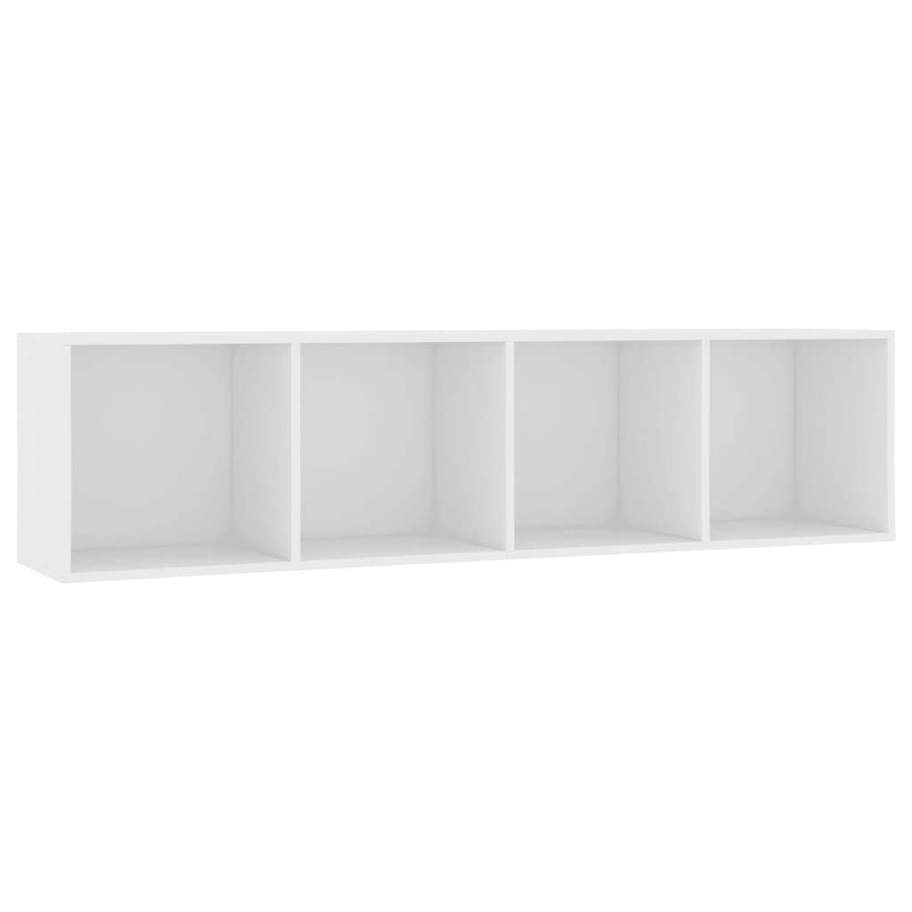 vidaXL Estantería/Mueble para TV Casa Hogar Decoración Estilo Diseño Mobiliario Muebles Sala Salón Bricolaje Jardín Terraza 143x30x36 cm Blanco