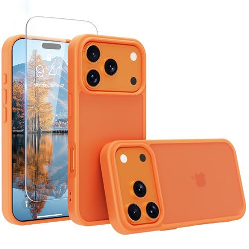 Image of iPhone 18 pro /17 pro Case,Translucent Matte(Orange)
