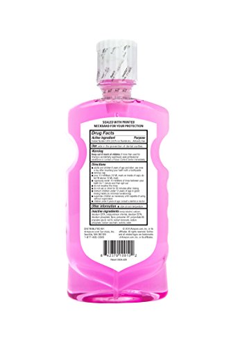 image for Amazon Brand - Solimo Kids Anticavity Fluoride Rinse, Alcohol Free, Bu