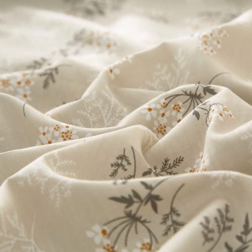 Dreamingo Cottagecore Floral Duvet Cover Twin Farmhouse Floral Bedding Set 100% Cotton Soft Lightweight Boho Comforter Sets Vintage Room Decor Twin Girls Floral Comforter Cover With Zipper Closure #TOP5