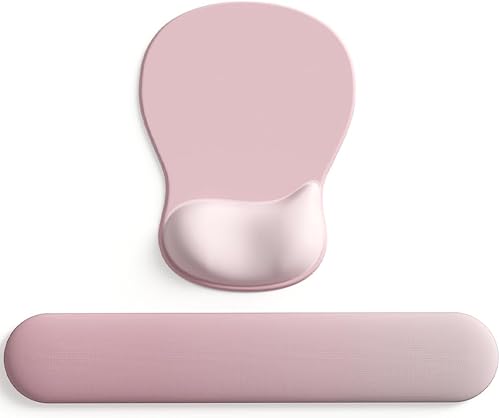 Miniatura 21 de DEMON CHEST ErgoComfort Gel Alfombrilla de Ratón con Reposamuñecas Ergonómica para Oficina - Alfombrilla de Ratón con Soporte para Muñecas - 02Pink