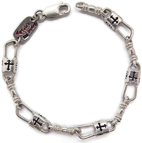 ACTS Bracelet Fishers of Men Sterling Silver Budded Cross Bracelet