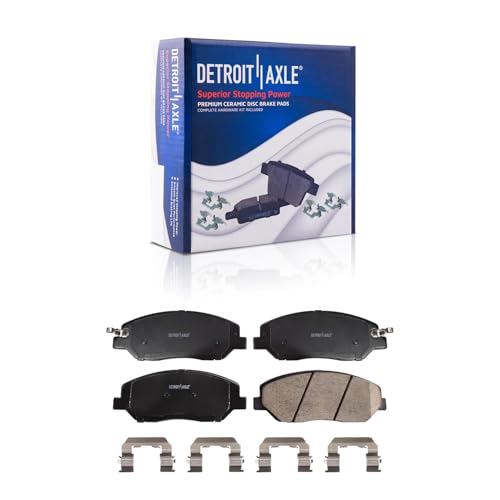 Image of Detroit Axle - Front Brake Kit for Hyundai 2009-2011 Genesis [3.8L Sedan] Disc Brake Rotors Ceramic Brakes Pads with Hardware 2010 Replacement : 12.60 inch inch Front Rotors