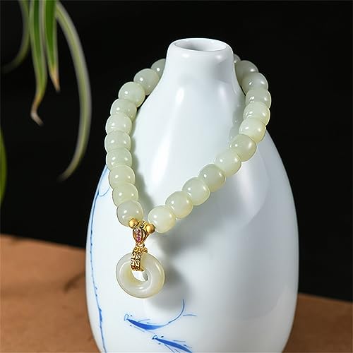 Boucle de jade hetian véritable et authentique de style traditionnel - 5