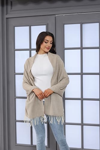 Striped Scarf - Dressy & Casual Winter Scarf for Women Winter Accessories, Fall & Spring Fashion4