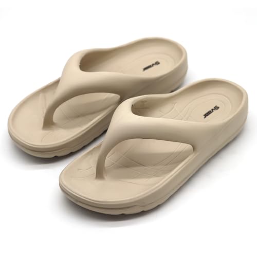 Image of SVAAR Soft EVA Slippers for Men | Stylish Anti-Skid Flip-Flops with Arch Support & Bouncy Sole | Lightweight Indoor Outdoor Comfort