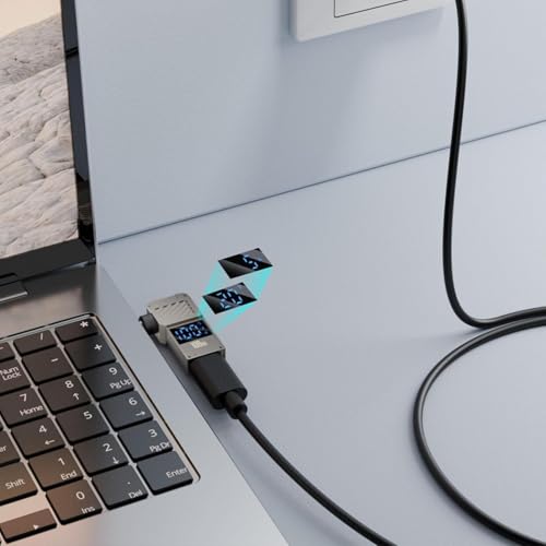 Image of ETZIN 100W Female Type-C to Laptop Charging Adapter Converter Compatible with Lenovo IdeaPad Yoga Laptop Series, Chromebook, Liteon, Flex, Notebooks (4.0X 1.7MM Adapter)