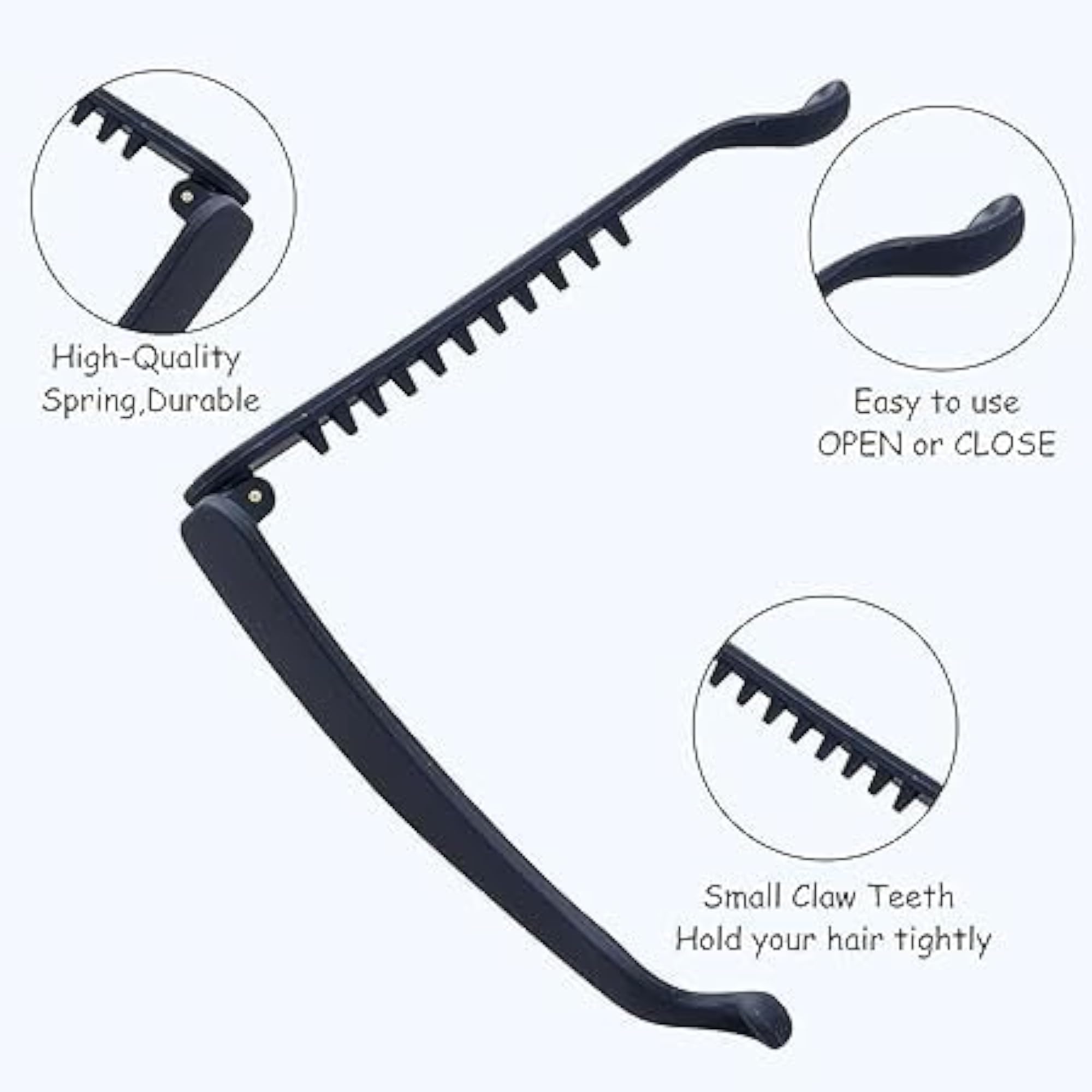 8 PCS Hair Claw Clips, Banana Style