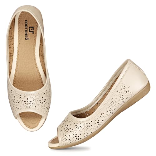 Image of Footshez Women's Black Ballet Flat | Women's Fashion Sandals Bellies-P
