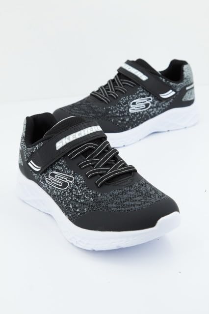 Skechers Kids MICROSPEC II Sneaker, Black/Grey, 12.5 Little Kid - image 8